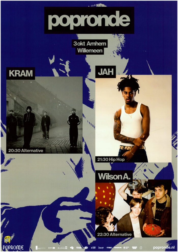 Popronde 2026 met: Wilson A. + Jah + Kram in WillemEen, Arnhem