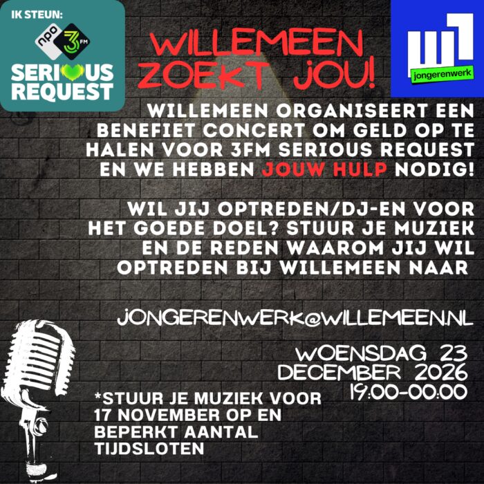 W1 Cafe: Wij steunen 3FM serious request in WillemEen, Arnhem
